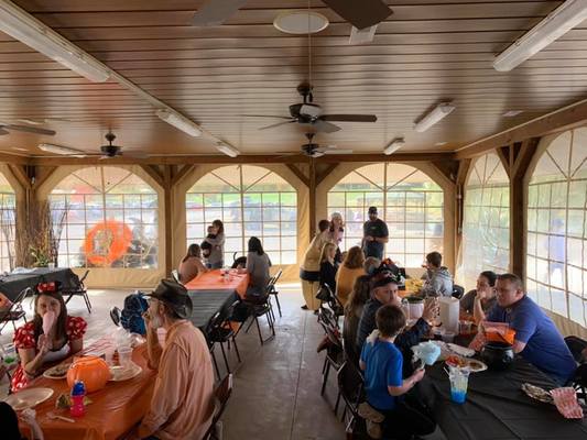 Walls Down in the Pavilion for a Chilly Fall Event