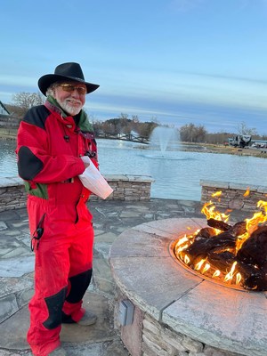 Alvin by the Firepit (Owner of the Farm)