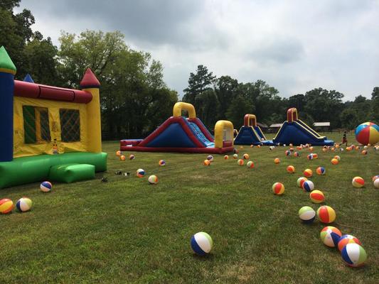 Inflatable set-up for Child's Birthday Party