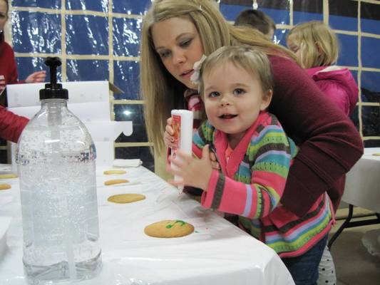 Cookie Decorating at Christmas at the Farm